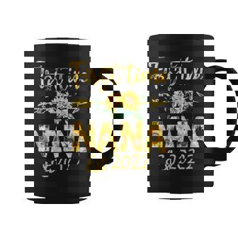 First Time Nana Est 2022 Sunflower Promoted To Mommy Coffee Mug - Thegiftio