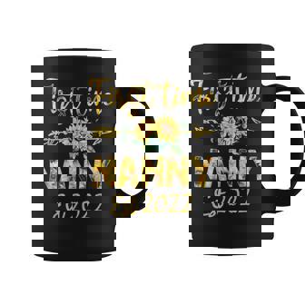 First Time Nanny Est 2022 Sunflower Promoted To Mommy Coffee Mug - Thegiftio