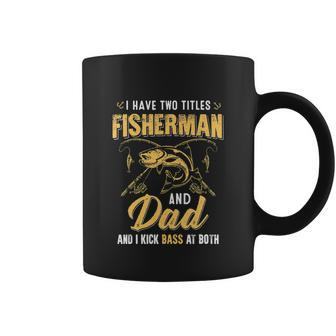 Fisherman Dad Bass Fishing Funny Fathers Day Coffee Mug - Thegiftio UK