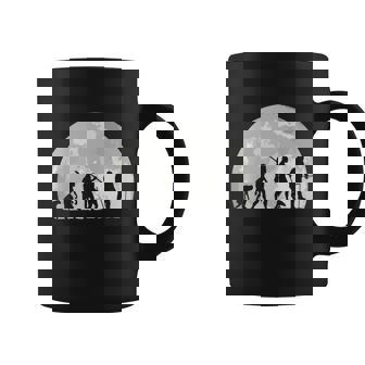 Fisherman Human Evolution Moon Vintage Ice Fishing Graphic Design Printed Casual Daily Basic Coffee Mug - Thegiftio