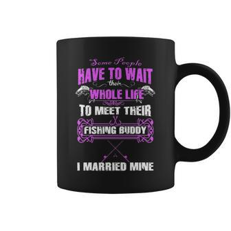 Fishing Buddy - I Married Mine Coffee Mug - Seseable