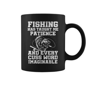 Fishing Has Taught Me Patience Coffee Mug - Seseable