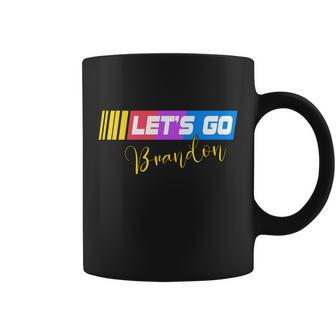 Fjb Lets Go Brandon Anti Biden Chant Racing Logo Tshirt Coffee Mug - Monsterry AU