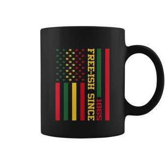 Flag African Freeish Black History Juneteenth 1865 Graphic Design Printed Casual Daily Basic Coffee Mug - Thegiftio UK