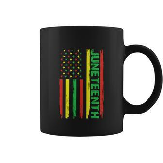 Flag For Black History Juneteenth Freedom 1865 Graphic Design Printed Casual Daily Basic Coffee Mug - Thegiftio UK