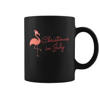 Flamingo Christmas In July Gift Coffee Mug - Monsterry