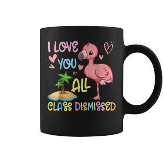 Flamingo Senior Teacher I Love You All Class Dismissed Coffee Mug - Thegiftio UK