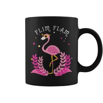 Flim Flam Cute Skating Funny Flamingo Coffee Mug - Thegiftio UK