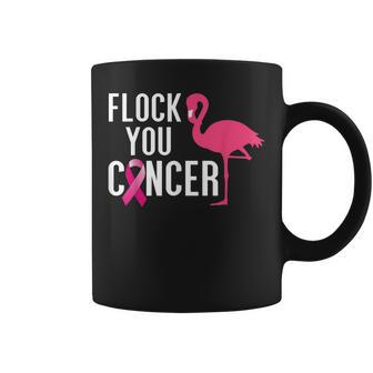 Flock You Breast Cancer Awareness Flamingo Pink Cute Coffee Mug - Thegiftio UK