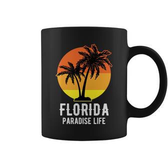 Florida Paradise Life Typography Coffee Mug - Monsterry DE