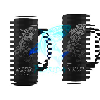 Florida Vacation Vintage Retro Shark Coffee Mug - Thegiftio