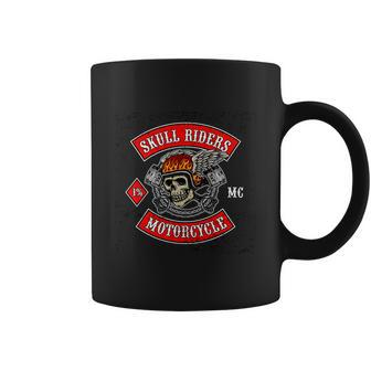 Flying Skull With Pistons For Motorcycle Club Coffee Mug - Monsterry AU