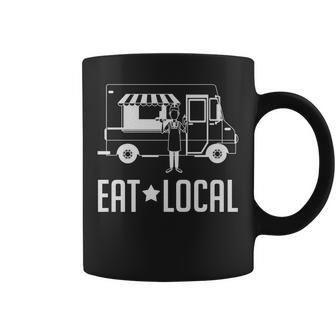 Food Trucks Eat Local | Food Truck Coffee Mug - Thegiftio UK