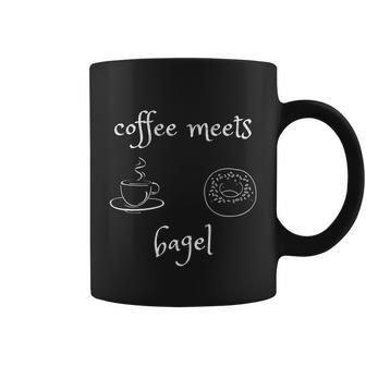 Foodie Funny Coffee Meets Bagels Breakfast Food Design Gifts Coffee Mug - Monsterry AU