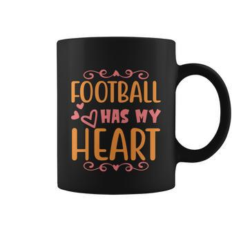 Football Has My Heart Halloween Quote Coffee Mug - Monsterry AU