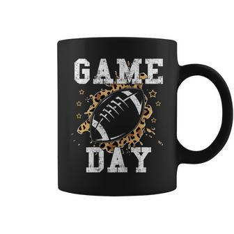 Football Women Leopard Print Football Fan Football Game Day Coffee Mug - Thegiftio UK