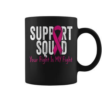 For Breast Cancer Awareness Cancer Warrior Support Squad Coffee Mug - Thegiftio UK