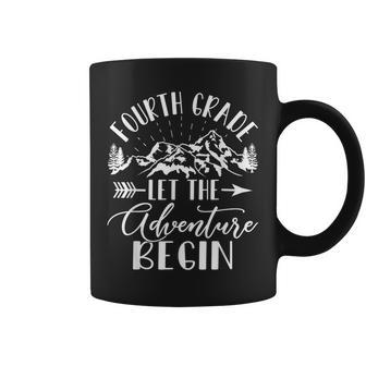 Fourth Grade Let The Adventure Begin First Day 4Th Grade Coffee Mug - Seseable