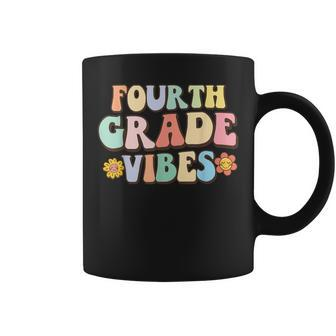 Fourth Grade Vibes Back To School Retro 4Th Grade Teacher Coffee Mug - Thegiftio UK