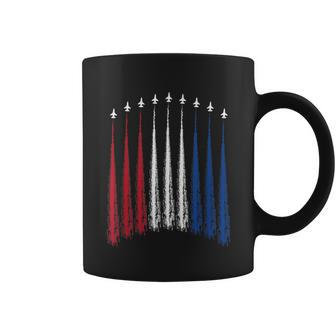 Fourth Of July Fighter Jets Red White Blue 4Th American Flag Coffee Mug - Monsterry CA