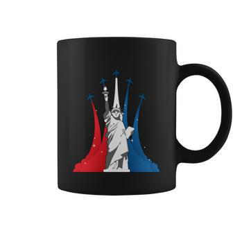Fourth Of July Fighter Jets Red White Blue 4Th American Flag Coffee Mug - Monsterry DE