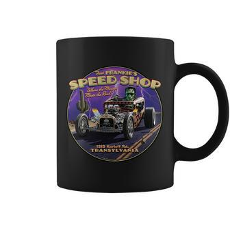 Frankies Speed Shop Larry Grossman Tshirt Coffee Mug - Monsterry