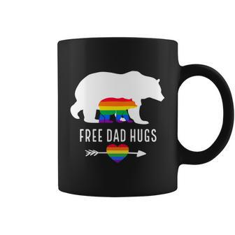 Free Dad Hugs Proud Lgbt Dad Gay Lesbian Dad Proud Lgbt Dad Gift Coffee Mug - Monsterry CA