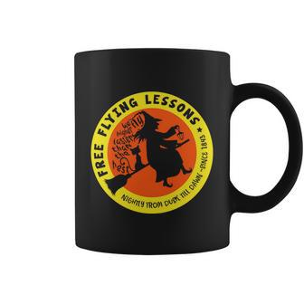 Free Flying Lessons Nightly From Dusk Till Dawn Since 1843 Halloween Quote Coffee Mug - Thegiftio UK