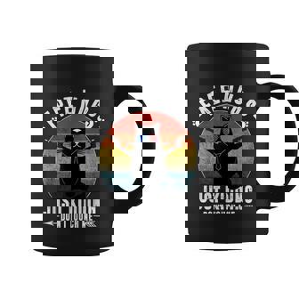 Free Hugs Just Ding Dont Touch Me Sarcasm Funny Cat Love Graphic Design Printed Casual Daily Basic Coffee Mug - Thegiftio