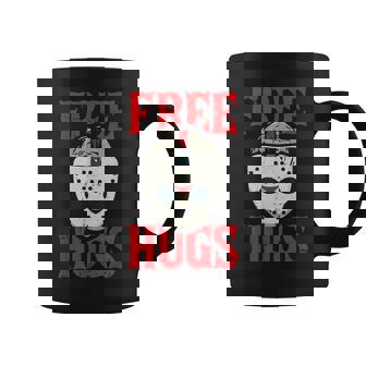 Free Hugs Lazy Halloween Costume Scary Creepy Horror Movie V2 Coffee Mug - Thegiftio