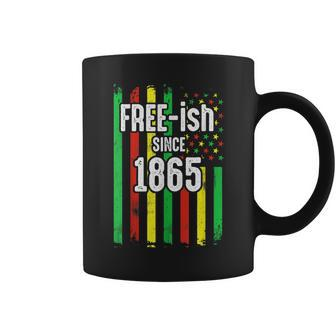 Free-Ish Since 1865 Junenth Black Pride African Usa Flag Coffee Mug - Thegiftio UK