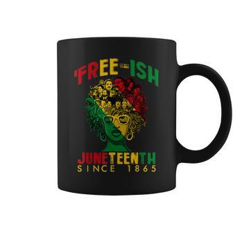 Free-Ish Since 1865 Junenth Black Women Black Queen Afro Coffee Mug - Thegiftio UK