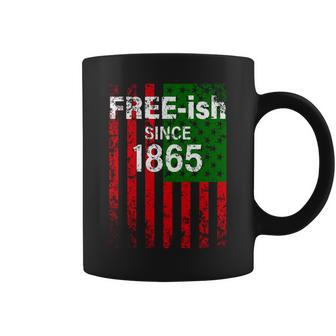 Free-Ish Since 1865 Juneteenth Day Flag Black Pride T-Shirt Graphic Design Printed Casual Daily Basic Coffee Mug - Thegiftio UK
