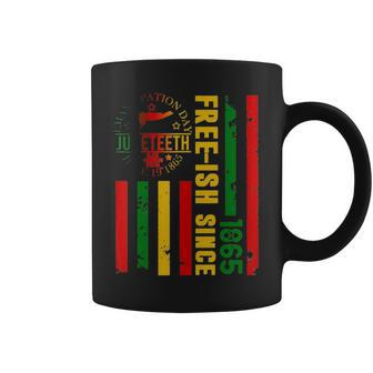 Free-Ish Since 1865 With Pan African Flag For Juneteenth Coffee Mug - Thegiftio UK