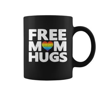 Free Mom Hugs Cute Gift Free Mom Hugs Rainbow Gay Pride Gift Coffee Mug - Thegiftio UK