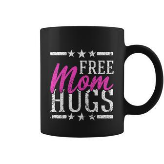 Free Mom Hugs Lesbian Gay Lgbt Proud Mother Rainbow Pride Graphic Design Printed Casual Daily Basic Coffee Mug - Thegiftio UK