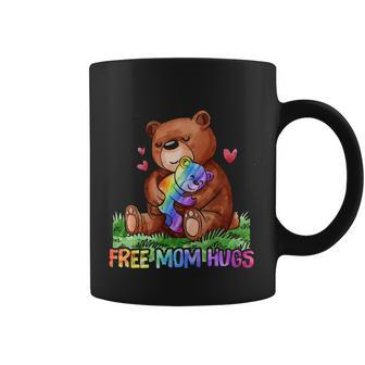Free Mom Hugs Lgbt Ally Rainbow Heart Gay Pride Month Coffee Mug - Thegiftio UK
