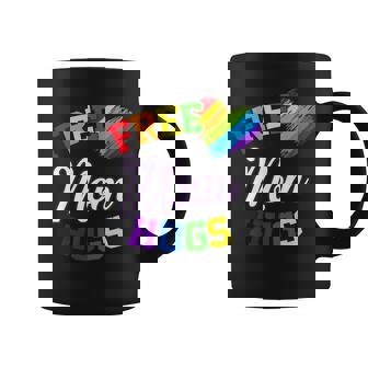 Free Mom Hugs Lgbt Gay Pride Heart Coffee Mug - Monsterry