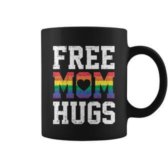 Free Mom Hugs Lgbt Rainbow Gay Pride Rainbow Gift Coffee Mug - Thegiftio UK