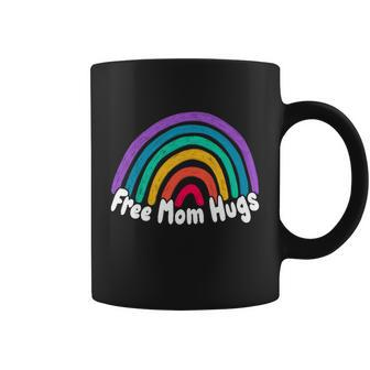 Free Mom Hugs Rainbow Heart Lgbt Pride Month Gay Pride Gift Coffee Mug - Thegiftio UK