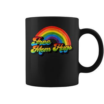 Free Mom Hugs Rainbow Vintage Lgbtq Lgbt Pride Month Gifts Coffee Mug - Thegiftio UK
