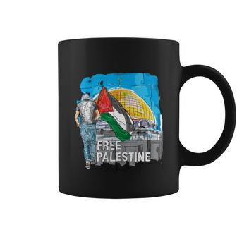 Free Palestine Great Gift Save Gaza Great Gift Graphic Design Printed Casual Daily Basic Coffee Mug - Thegiftio UK