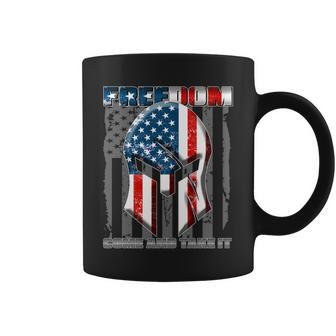 Freedom Come And Take It Gladiator Us Flag Coffee Mug - Monsterry DE