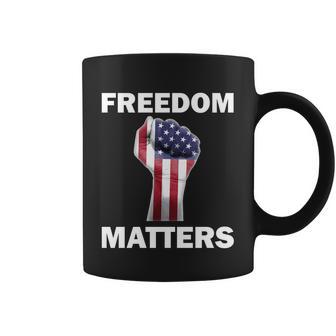 Freedom Matters Usa American Fist Coffee Mug - Monsterry