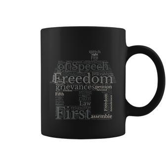 Freedom Of Speech Word Cloud Coffee Mug - Monsterry DE