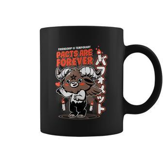 Friendship Is Temporary Pacts Are Forever Satan Goat Demon Coffee Mug - Monsterry DE