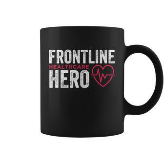 Frontline Hero Healthcare Worker Frontline Essential Worker Gift Graphic Design Printed Casual Daily Basic Coffee Mug - Thegiftio UK
