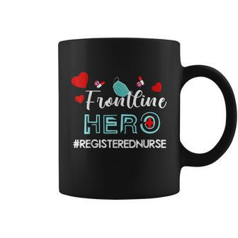 Frontline Hero Registered Nurse Essential Workers Graphic Design Printed Casual Daily Basic Coffee Mug - Thegiftio UK