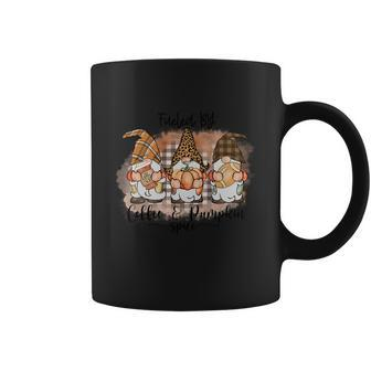 Fueled By Coffee Pumpkin Spice Thanksgiving Quote Coffee Mug - Monsterry