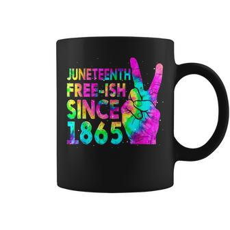 Fun Junenth Free-Ish Since 1865 Tie Dye Independence Day Coffee Mug - Thegiftio UK